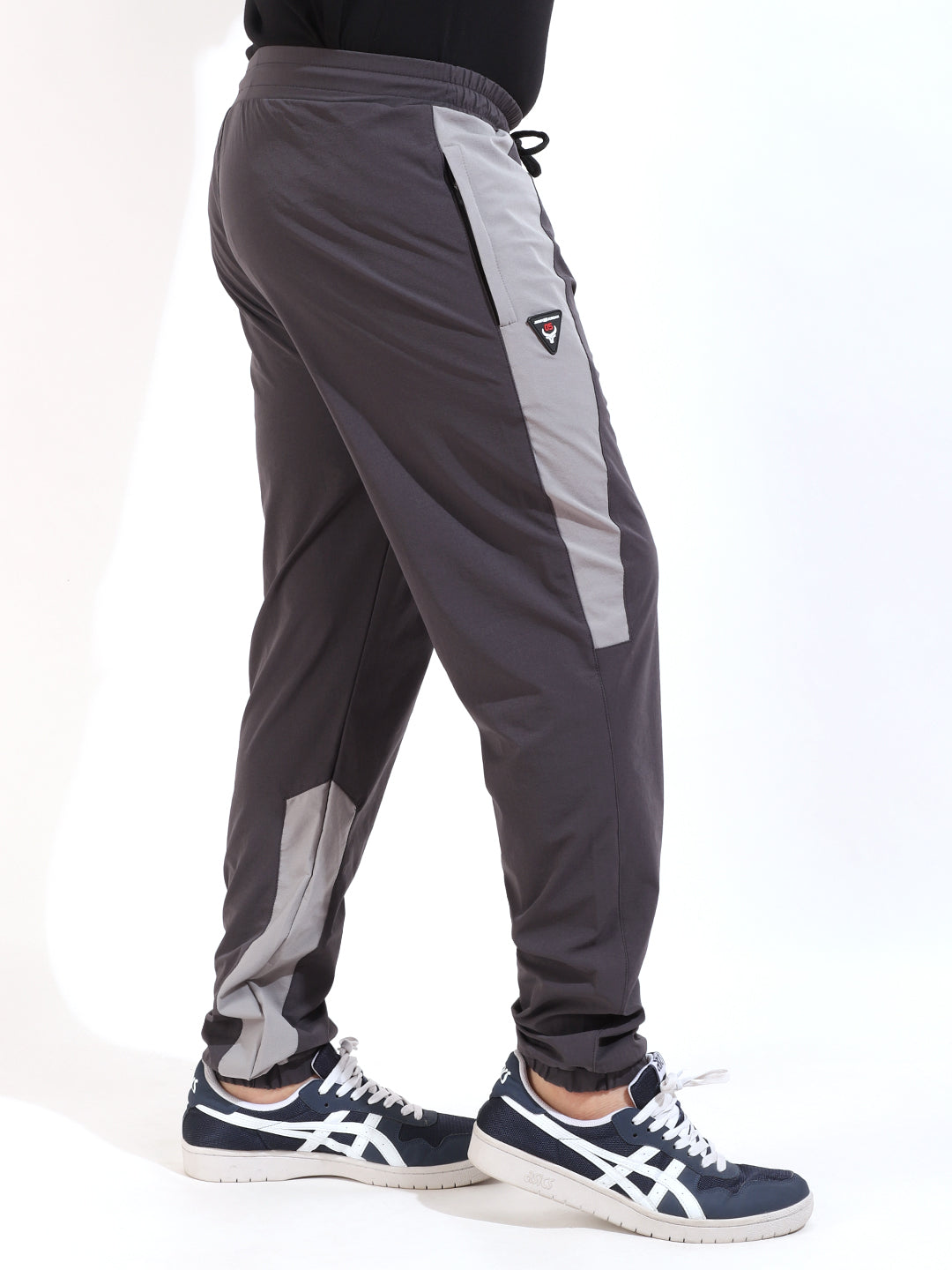 Dark Grey Terry Lycra Fabric Trackpant