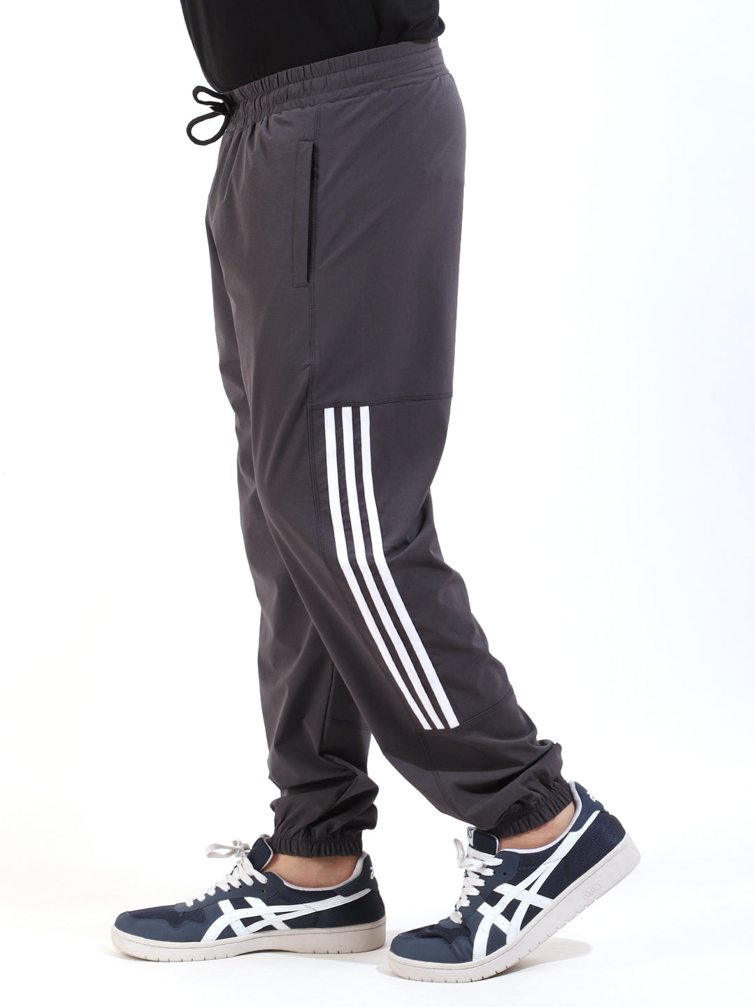 Dark Grey Terry Fabric Trackpant