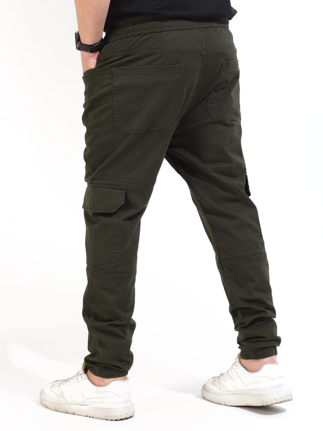 Army Green Coated Cotton Cargo