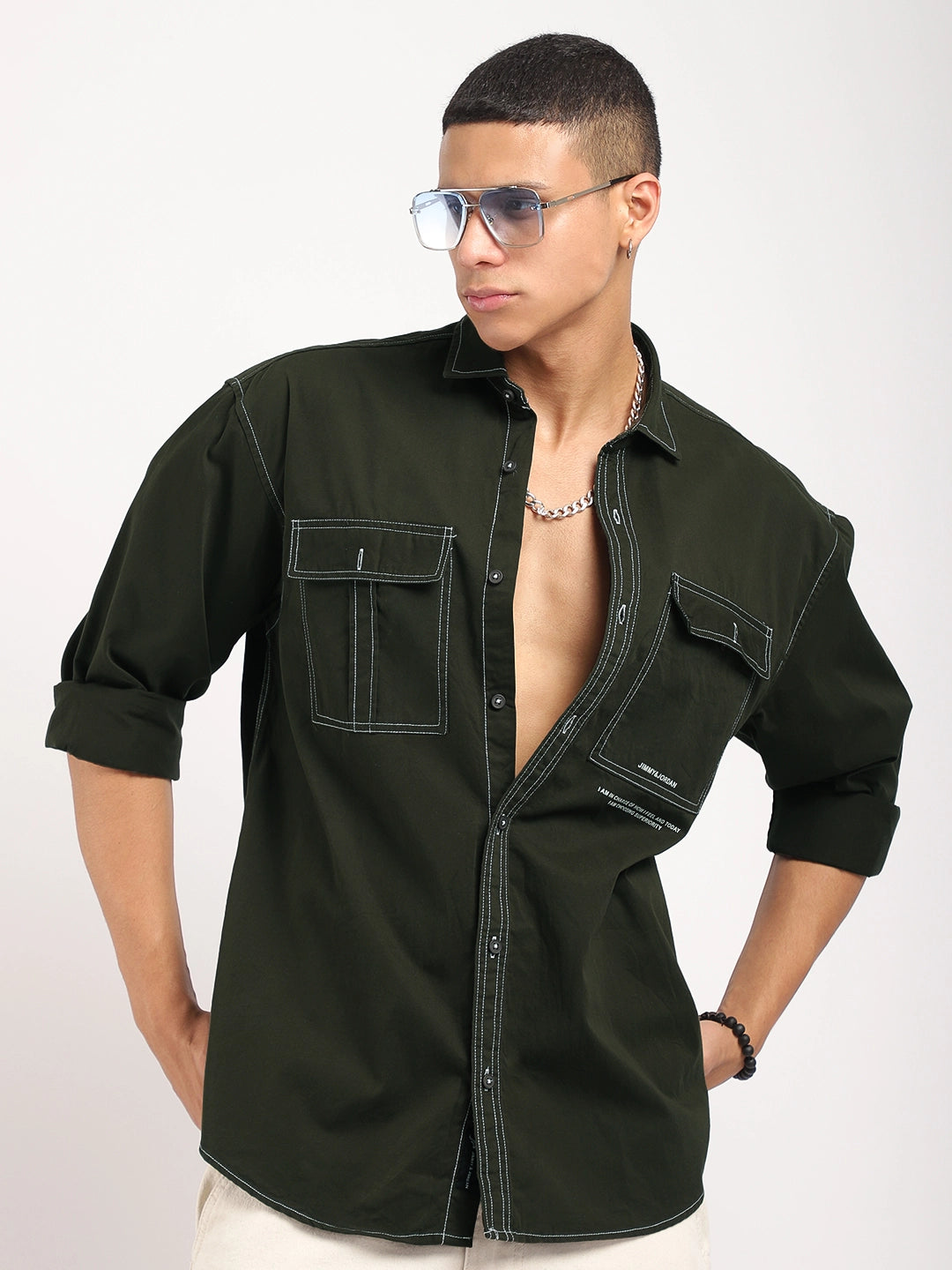 Olive Full Sleeve Shirt