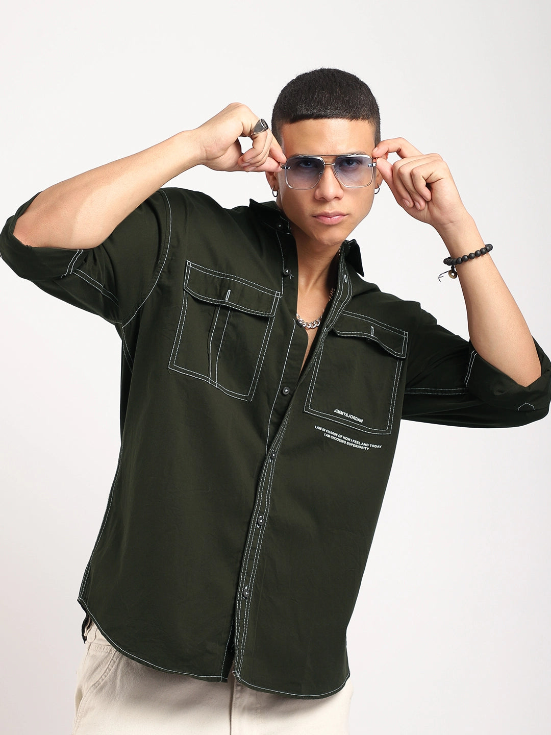 Olive Full Sleeve Shirt