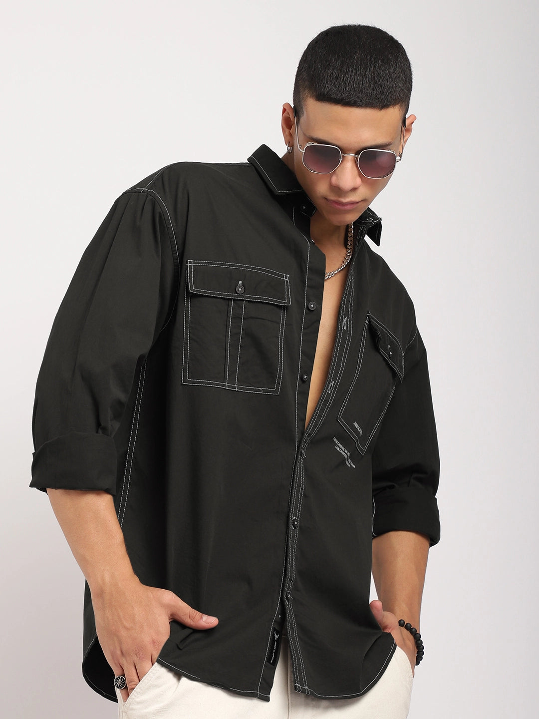 Dark Grey Full Sleeve Shirt