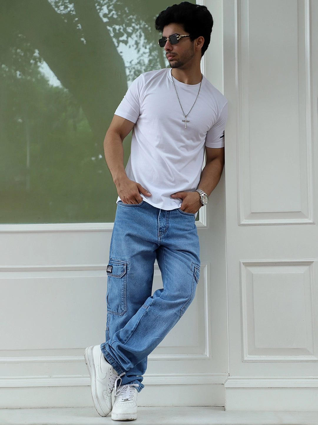 Eclipse Dark Blue Denim Cargo