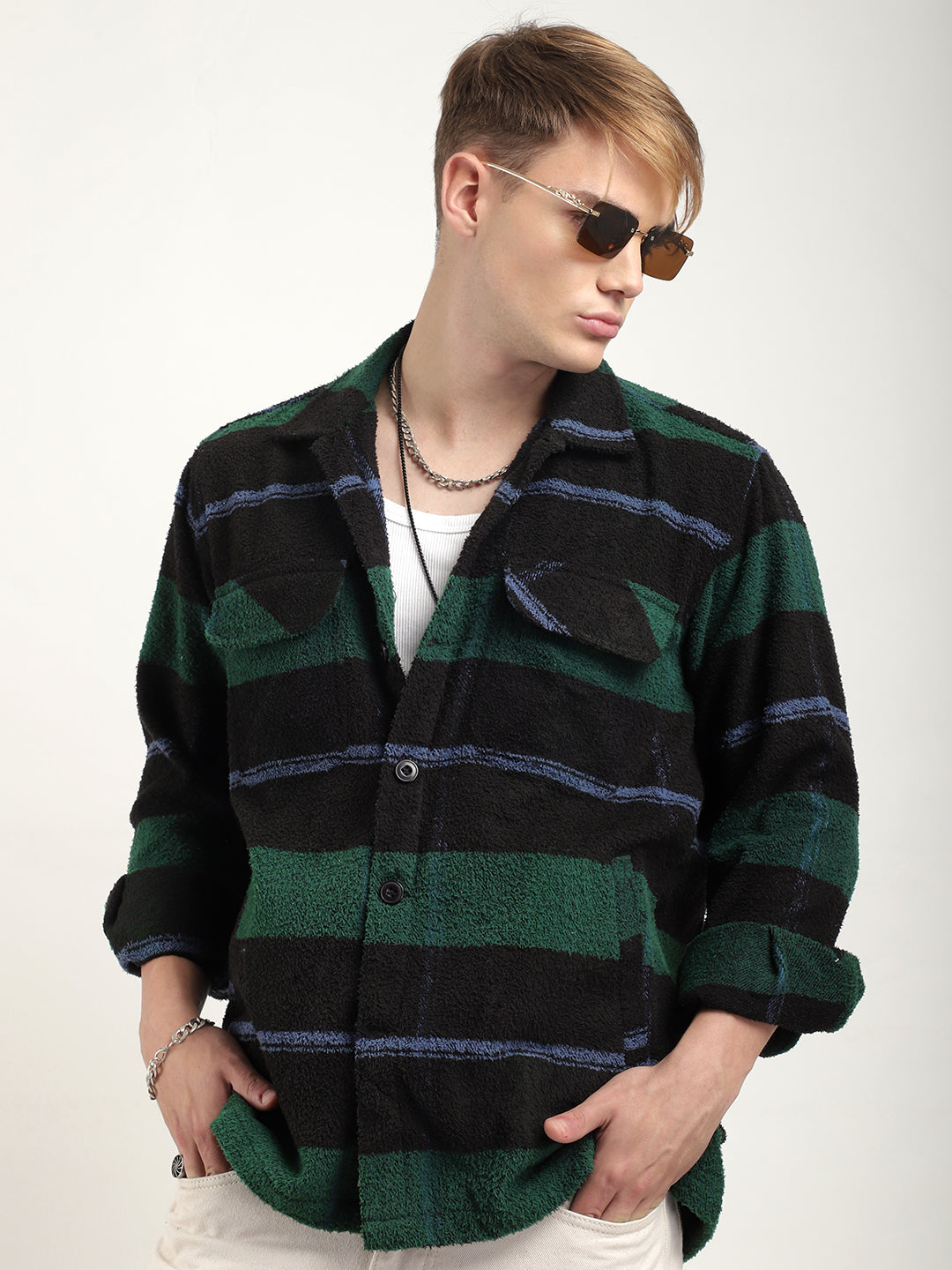 Check Shacket for Men