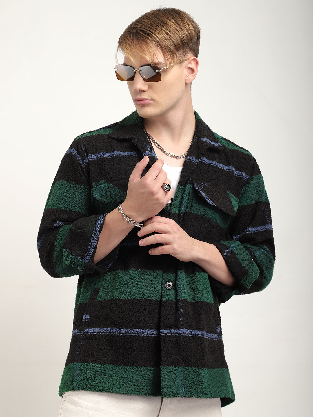 Check Shacket for Men
