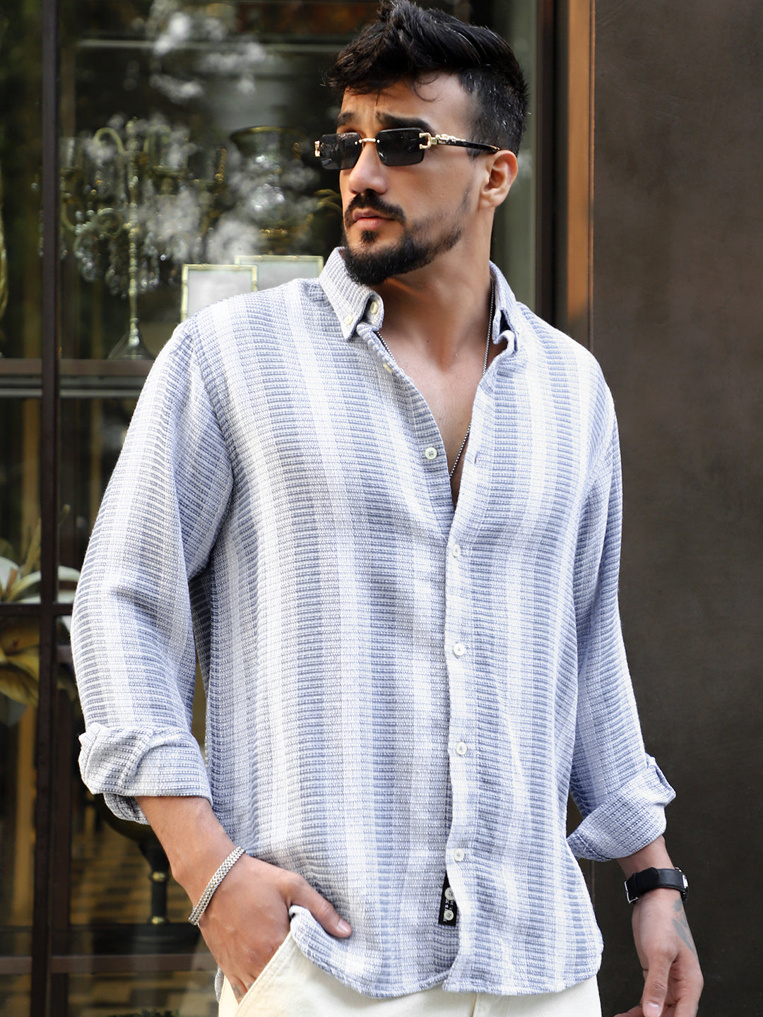 Timeless Blue Full Sleeve Shirt