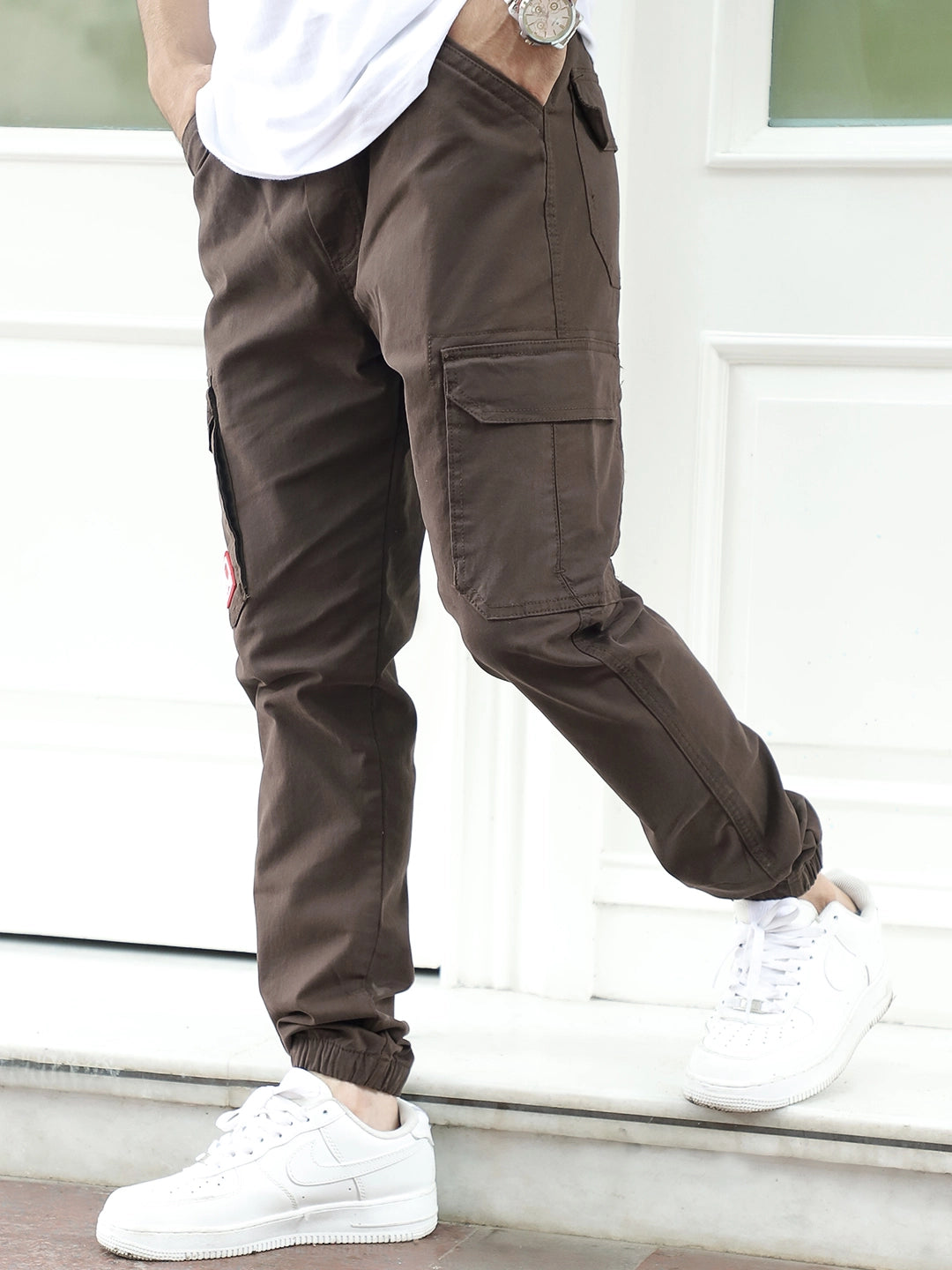 Loaded Luck Dark Brown Cotton Cargo