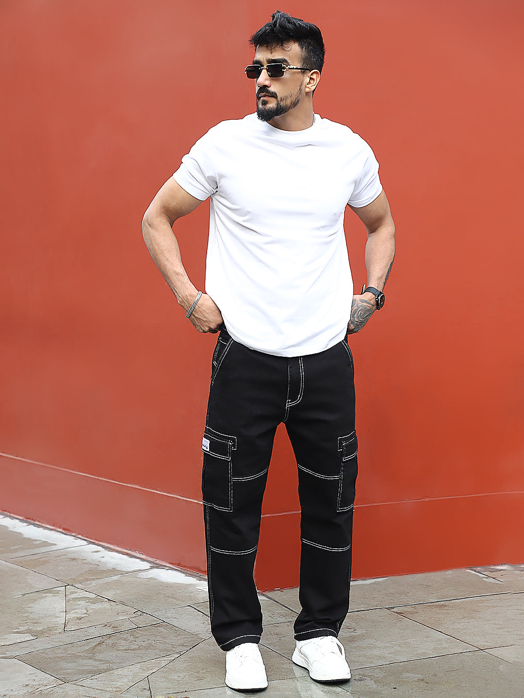 Twilight Fade Black Denim Cargo