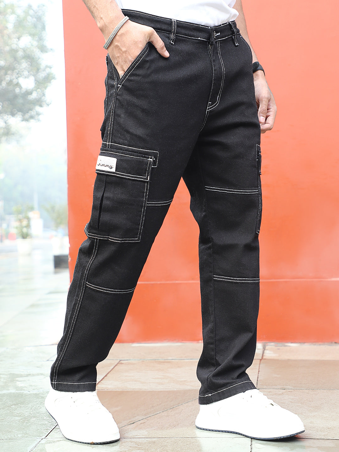 Twilight Fade Black Denim Cargo