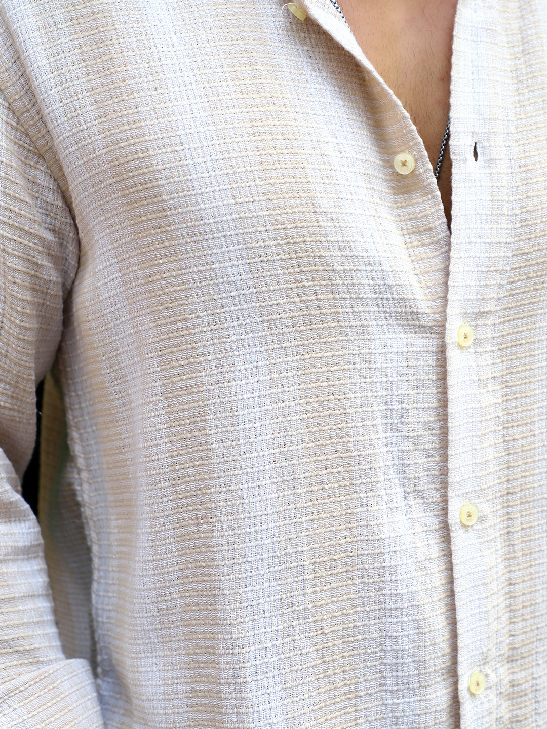 Timeless Beige Full Sleeve Shirt