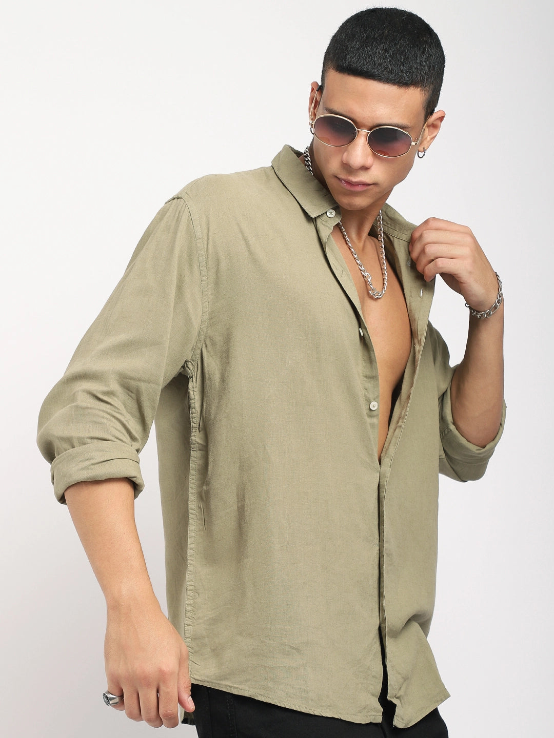 Green Full Sleeve Shirt