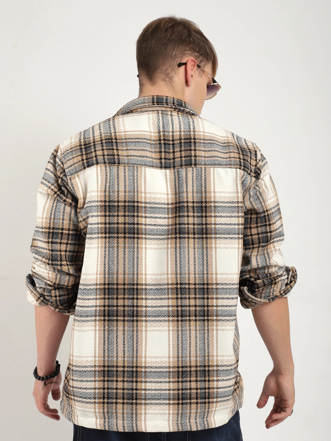 Woolen Check Shirt for Men