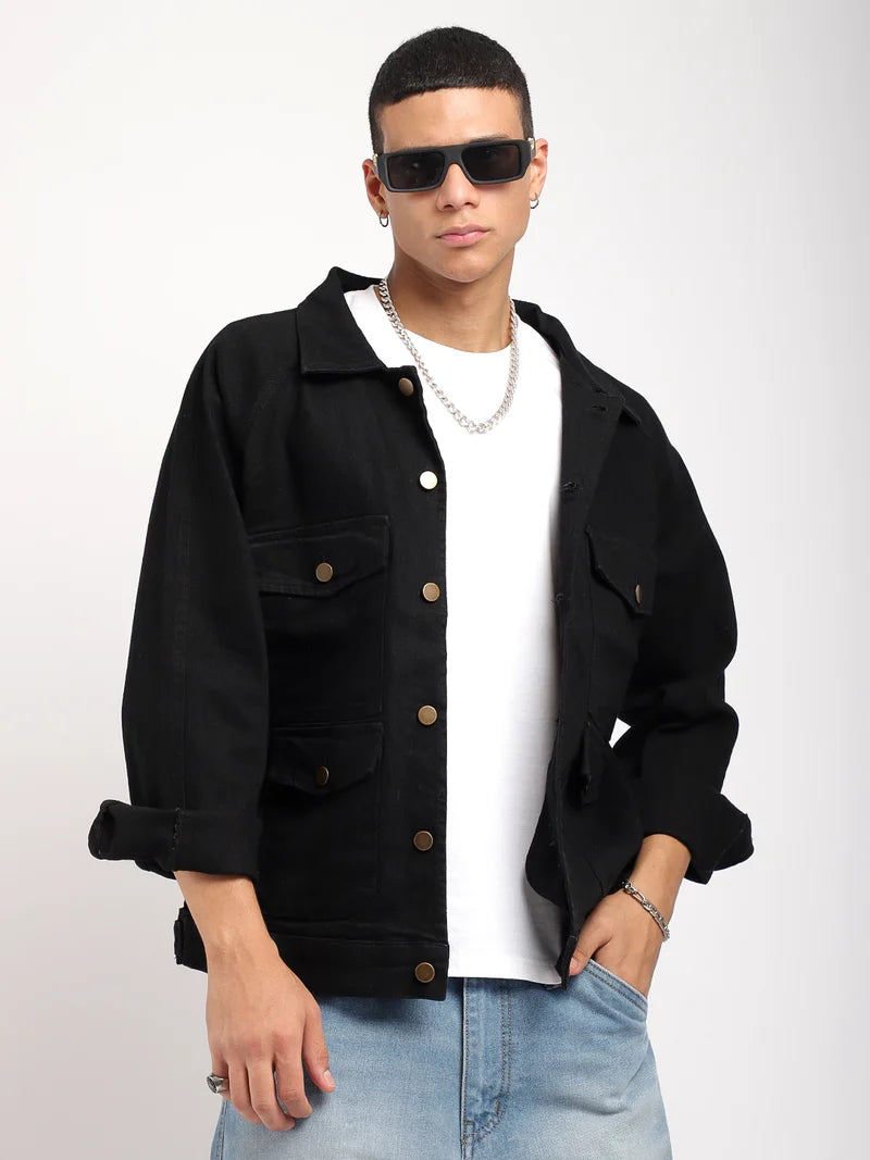 Prime Sculpt Black 4 Pocket Denim Jacket