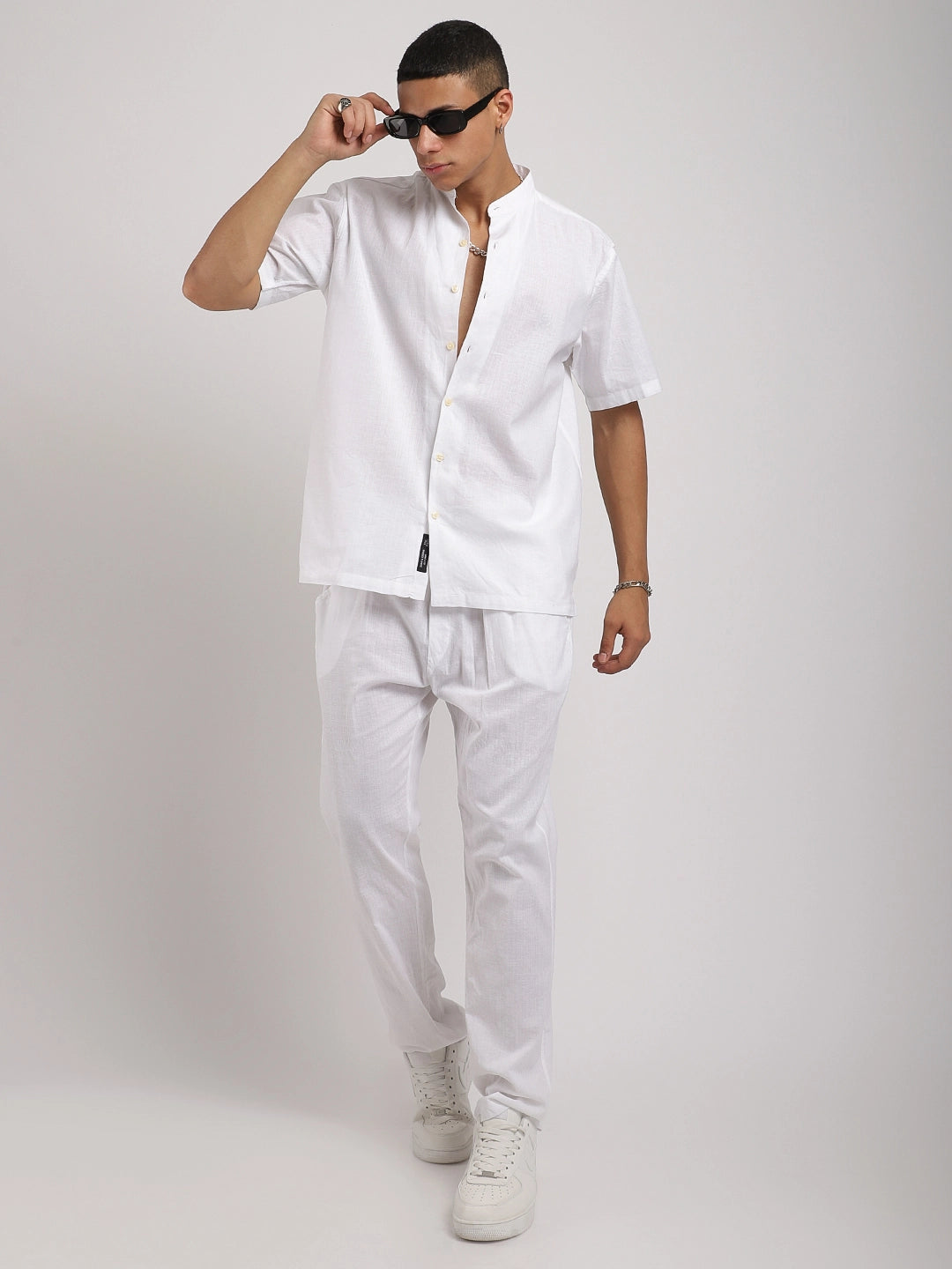 Boulevard White Cotton Co-Ord Set