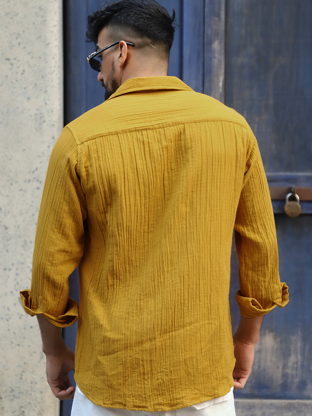 Vero Vibe Lucas Double Clothe Amber Shirt
