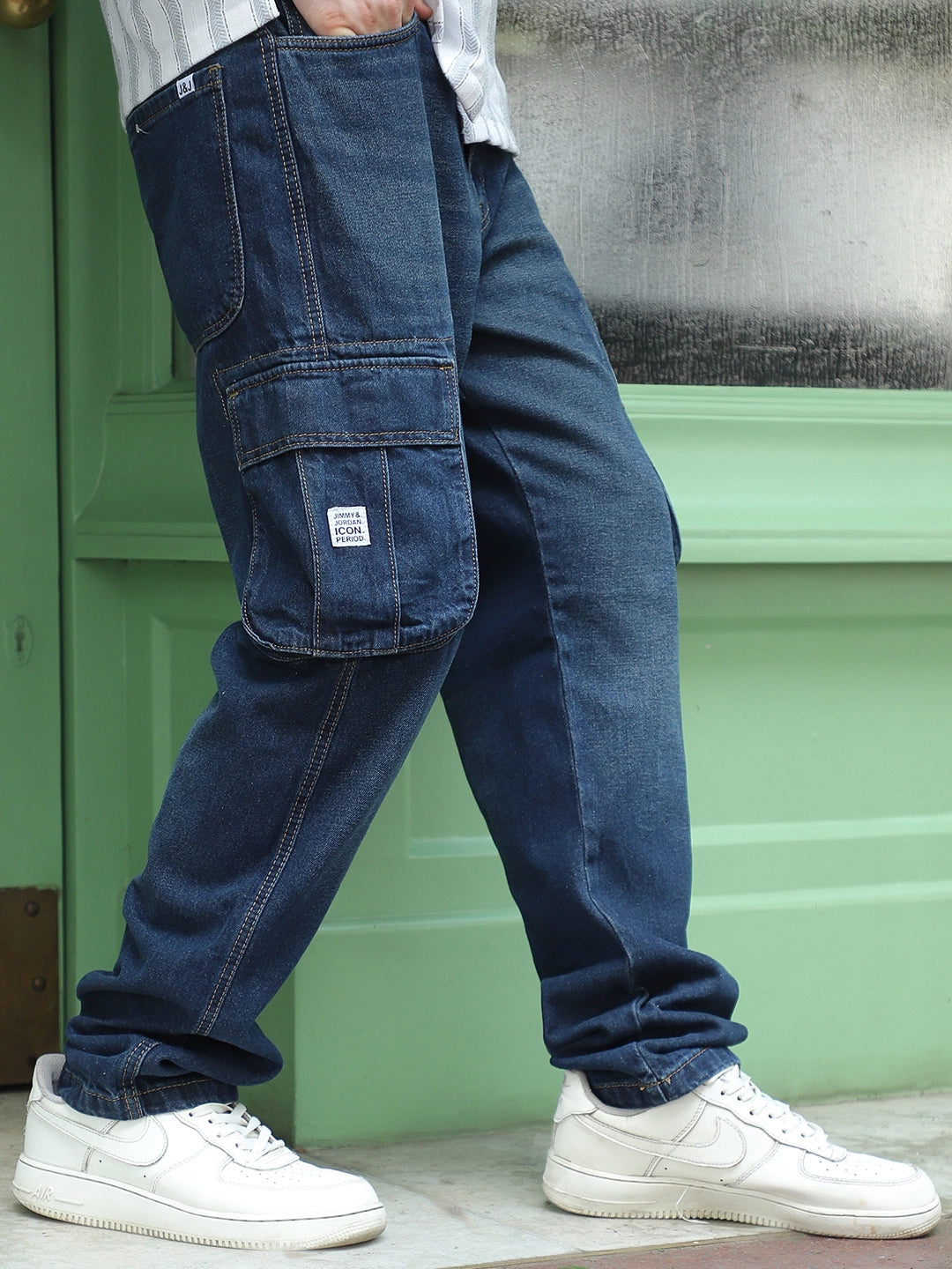 Driftwood Oxford Blue Denim Cargo