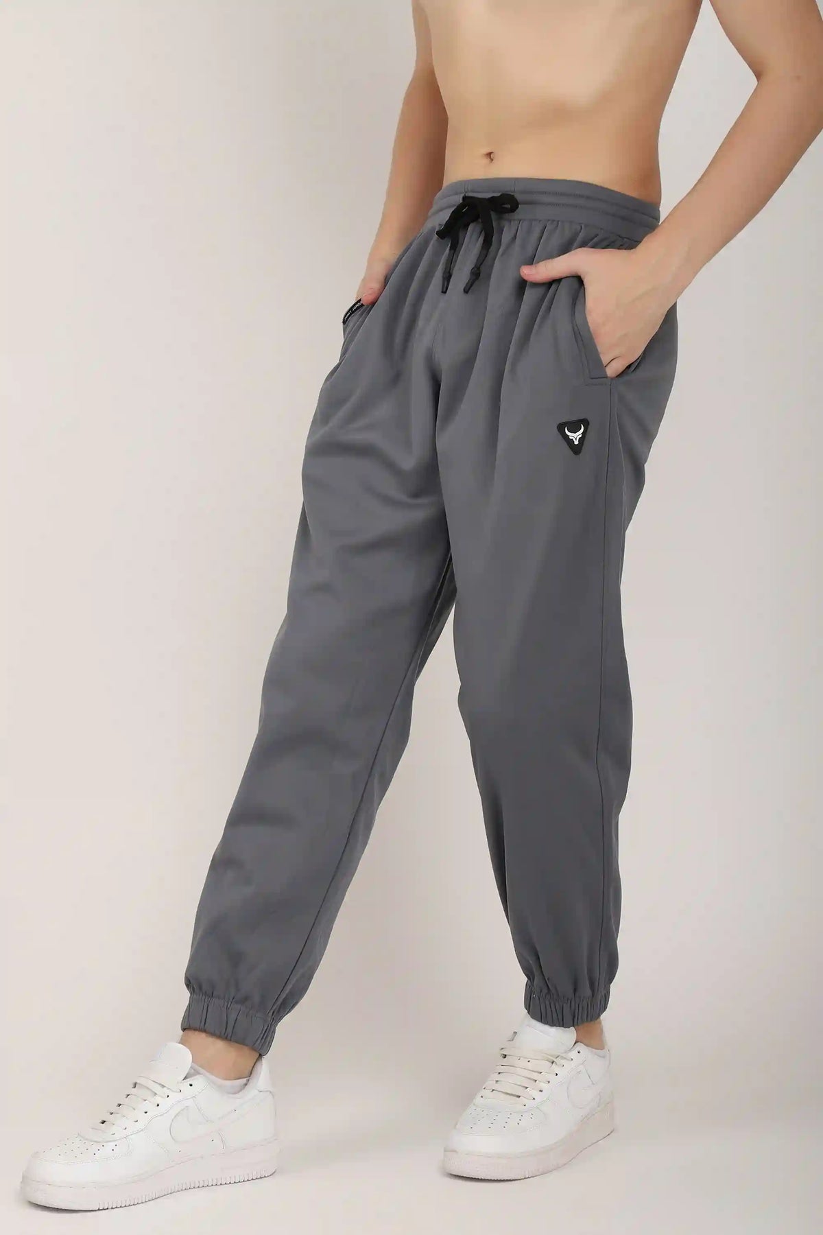 Grey Sweat Knitted Trackpant