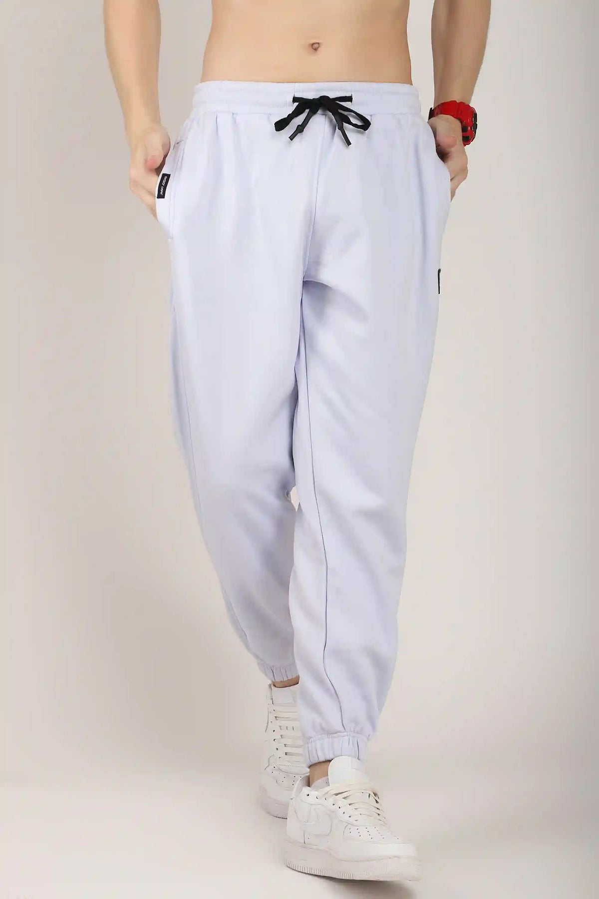 Light Purple Sweat Knitted Trackpant