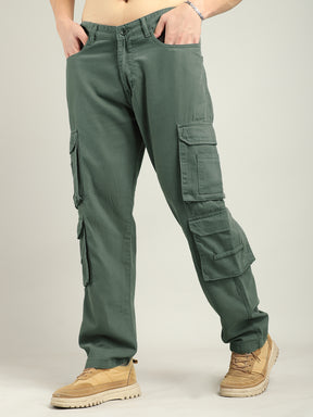 Z 8 Pocket Olive Green Cargo