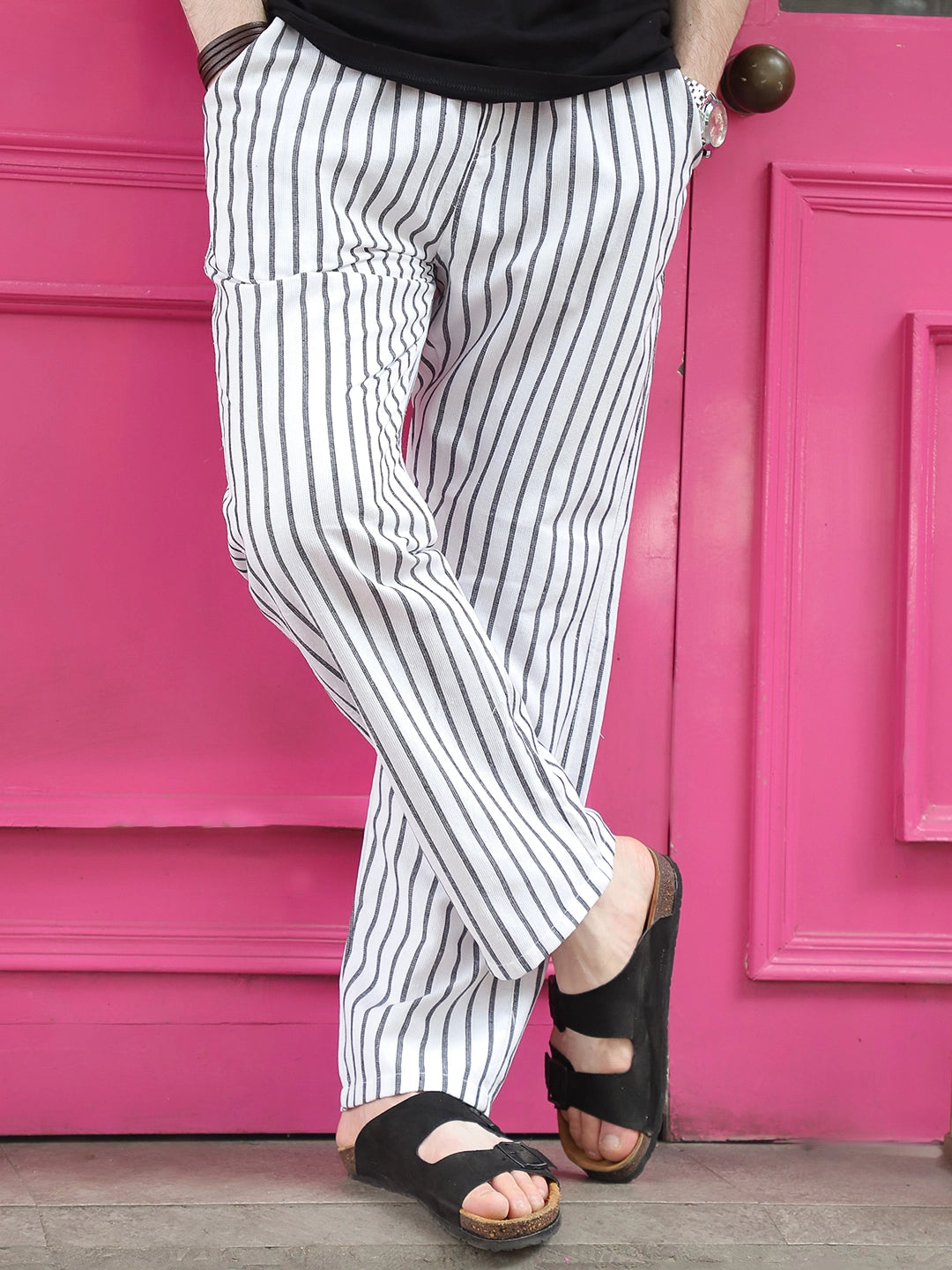 Frostline White Stripe Trouser