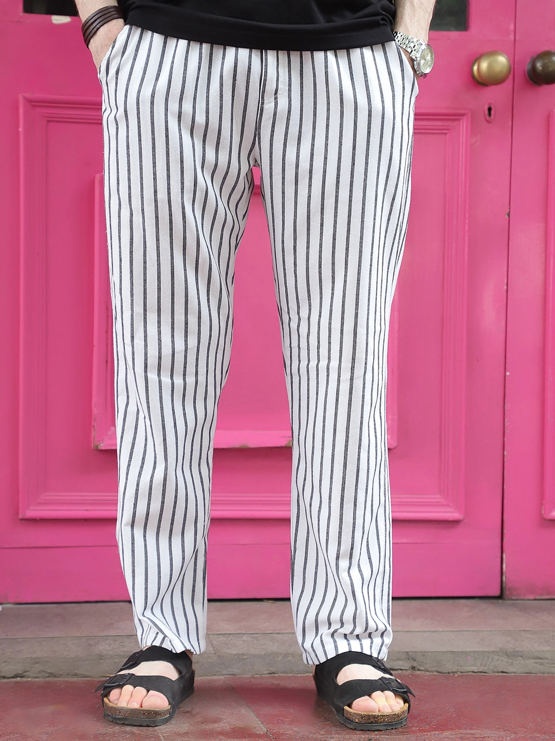 Frostline White Stripe Trouser
