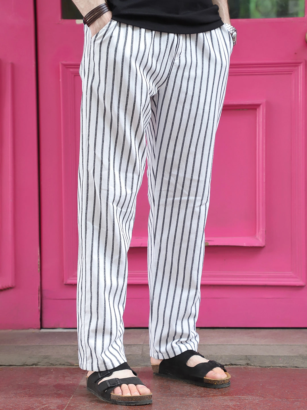 Frostline White Stripe Trouser