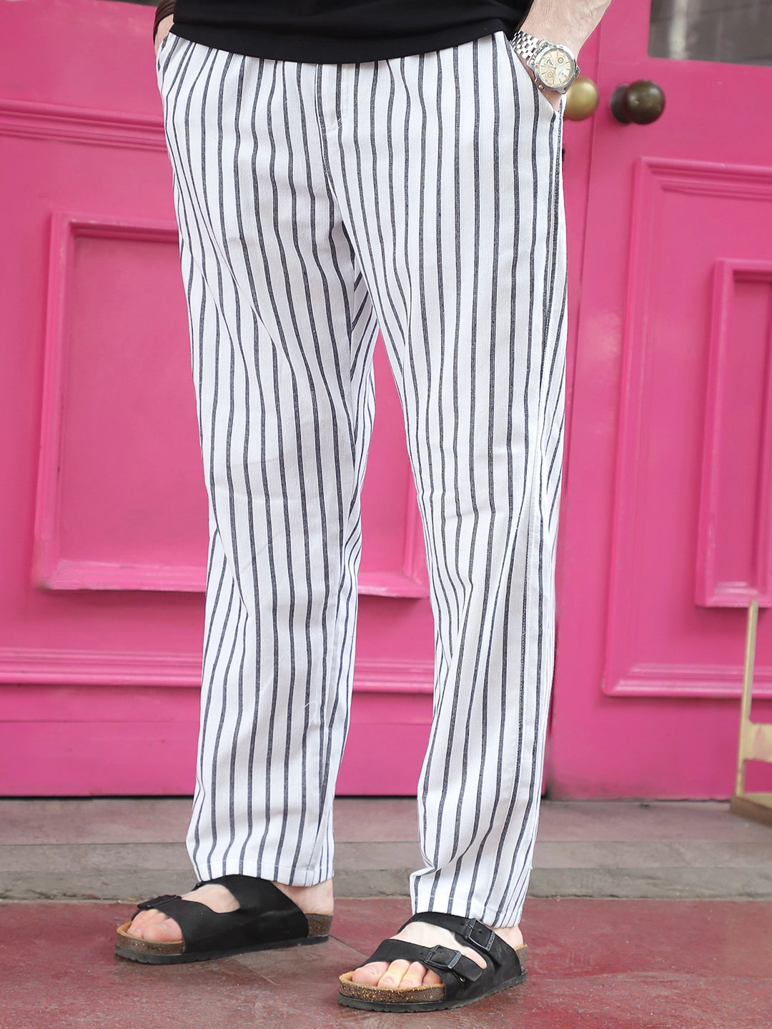 Frostline White Stripe Trouser