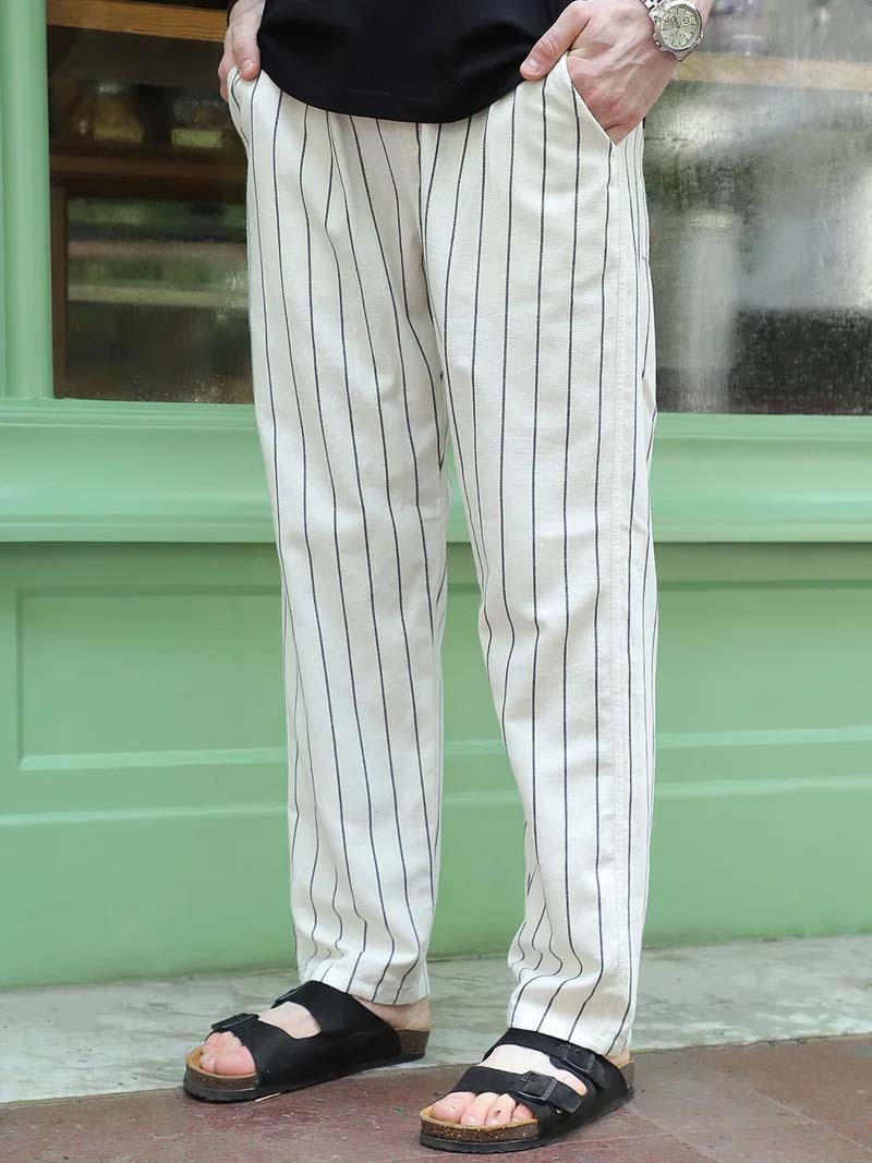 Frostline Off White Stripe Trouser