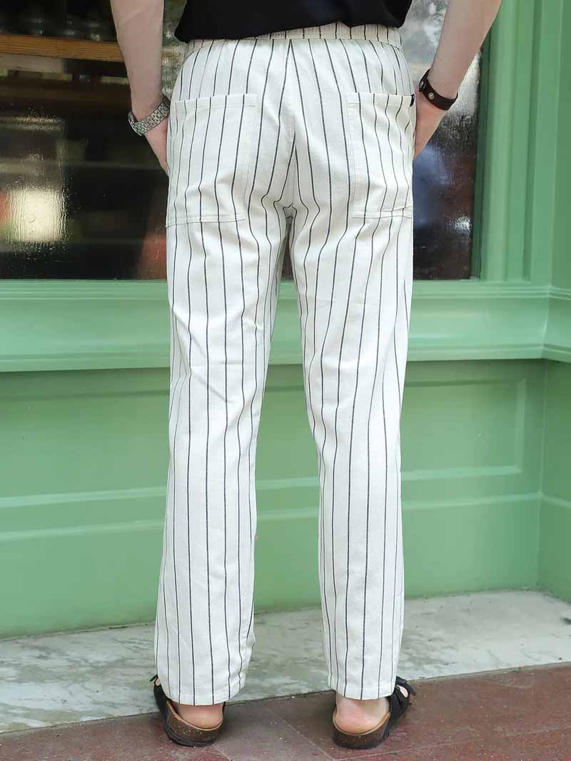 Frostline Off White Stripe Trouser