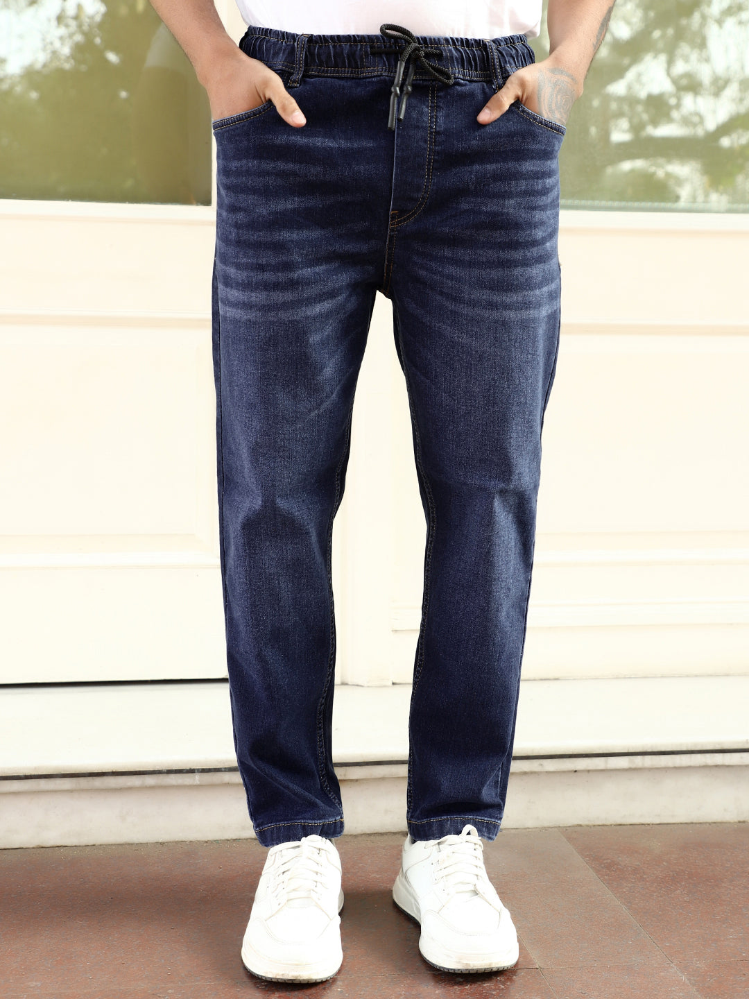 Warzone Blue Denim Carrot Fit Jeans