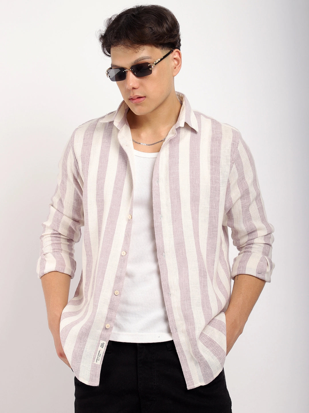 Crimson Lavender Full Sleeve Shirt