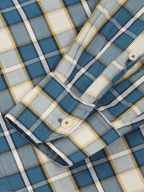 Bram Navy Check Full Sleeve Shirt