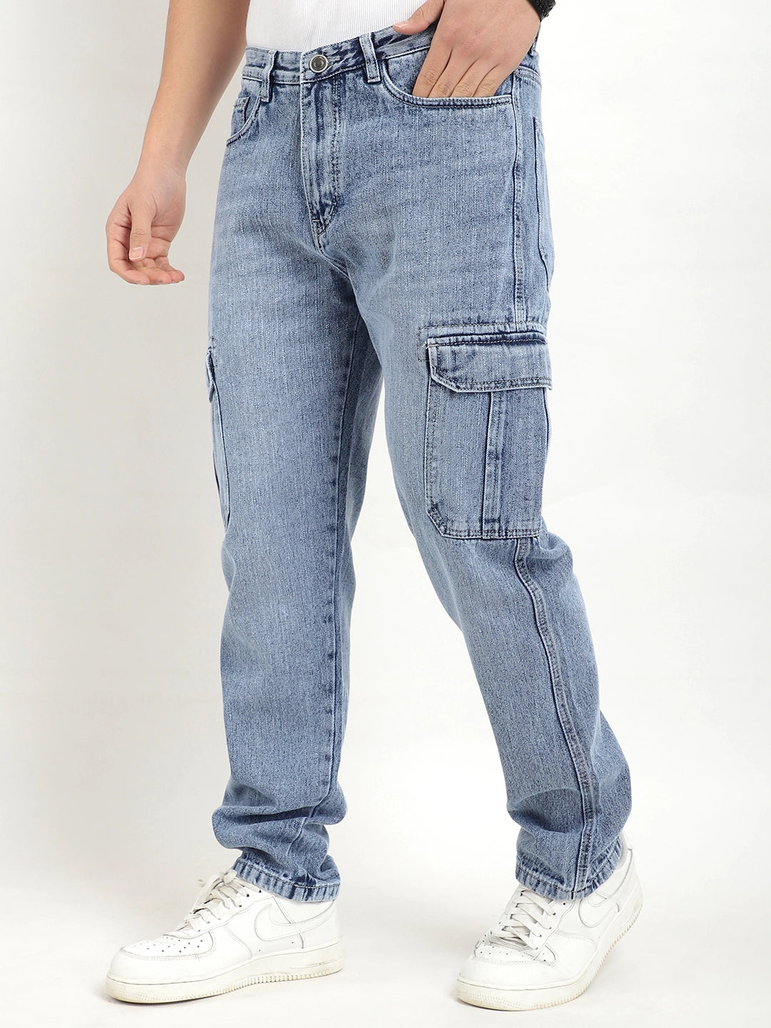 Chester Threads Light Blue Denim Cargo