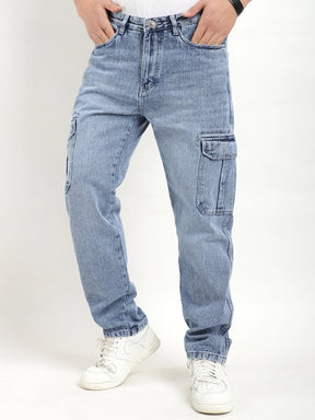 Chester Threads Light Blue Denim Cargo