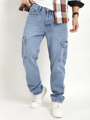 Chester Threads Light Blue Denim Cargo