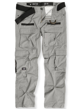 Crime Light Grey Multi Pocket Cargo