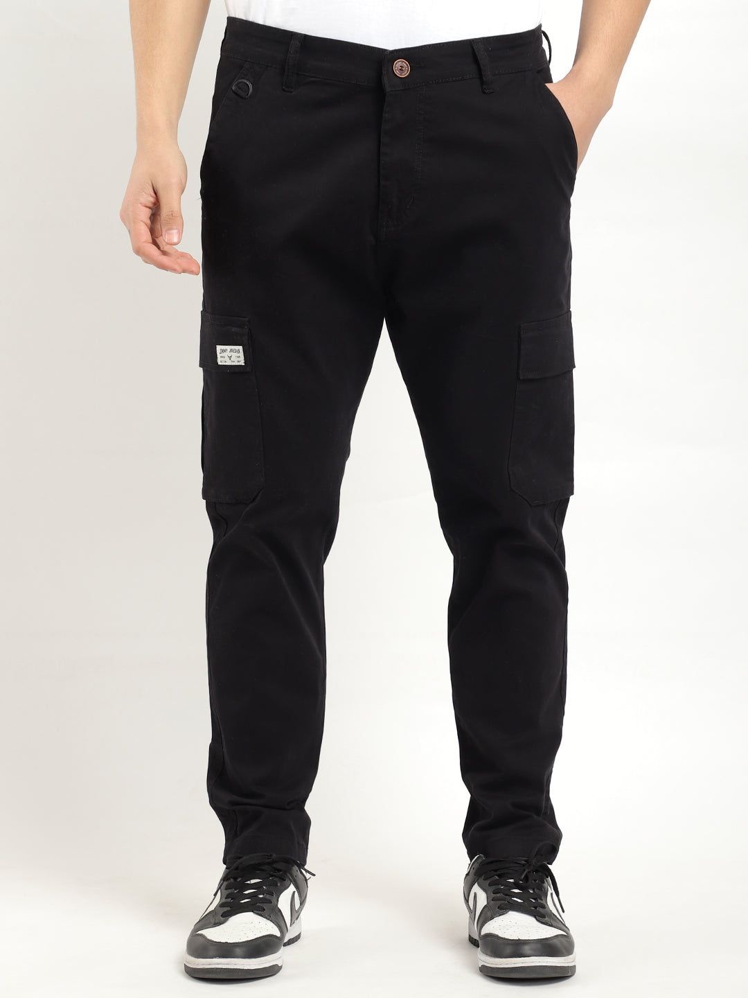 Crest Wears Black Cotton Cargo