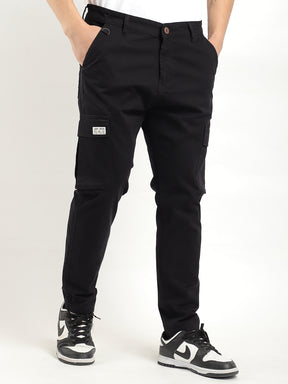 Crest Wears Black Cotton Cargo