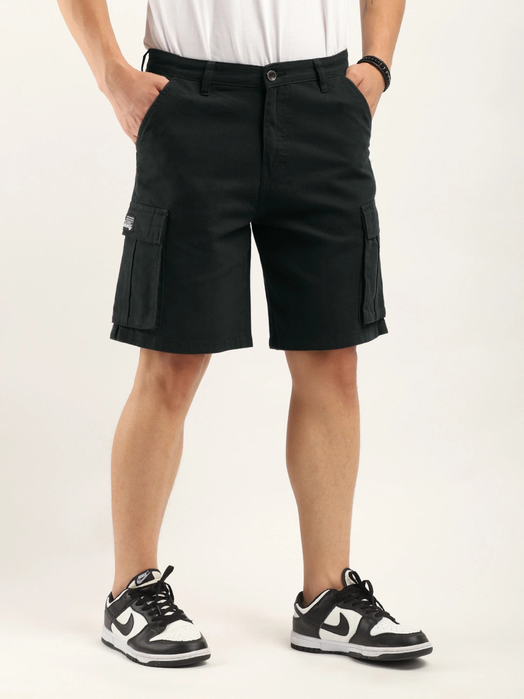 Fusion Dark Grey Cotton Shorts