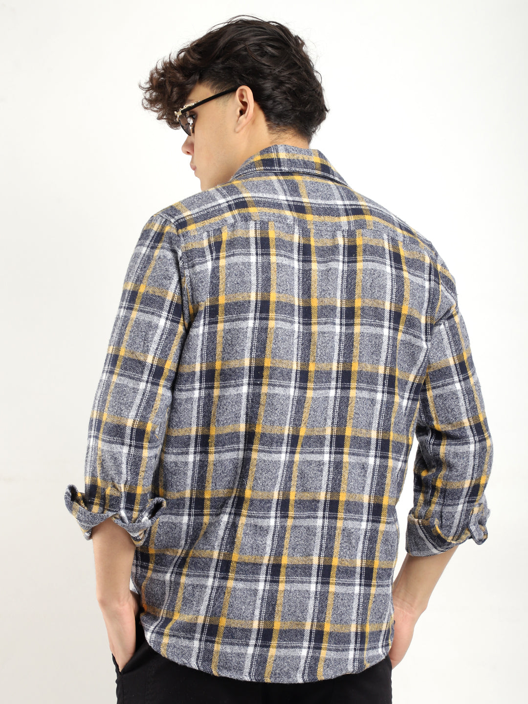 Grey Check Flannel Shirt