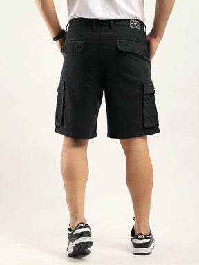 Fusion Dark Grey Cotton Shorts