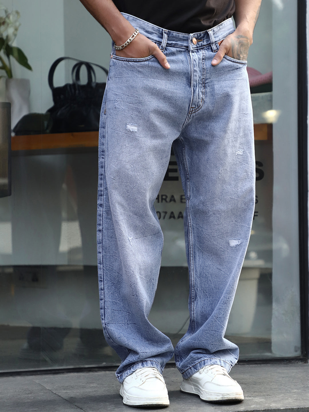 Darkforce Classic Blue Baggy Fit Jeans