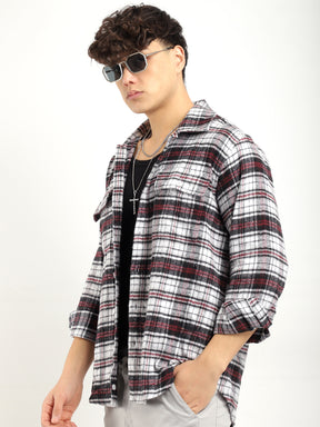 Flannel Check Shirt Men