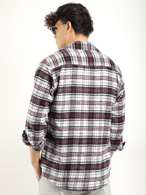 Flannel Check Shirt Men