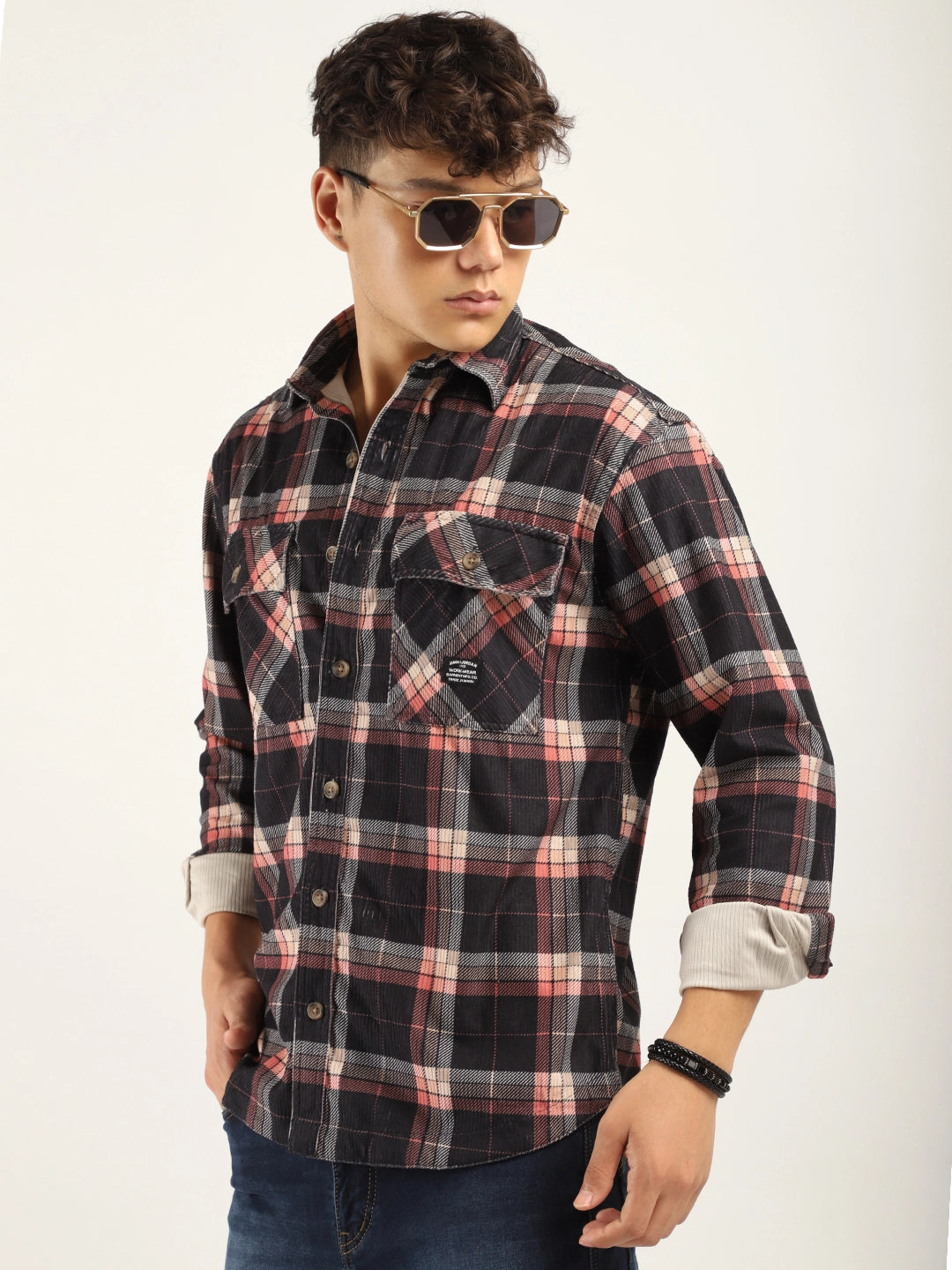 Dope Red Check Full Sleeve Shirt