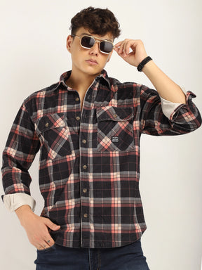 Dope Red Check Full Sleeve Shirt