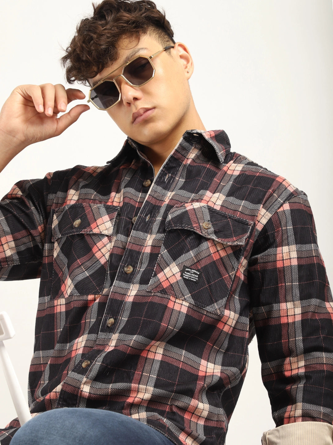 Dope Red Check Full Sleeve Shirt