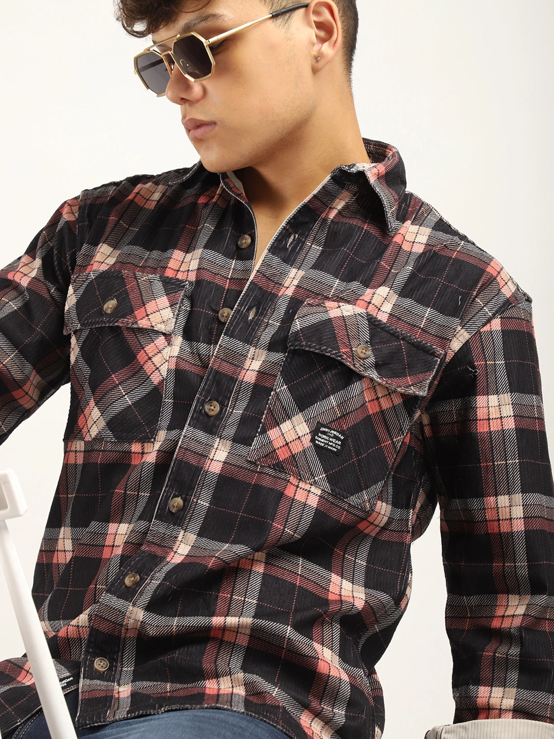 Dope Red Check Full Sleeve Shirt