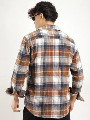 Brown Check Flannel Shirt