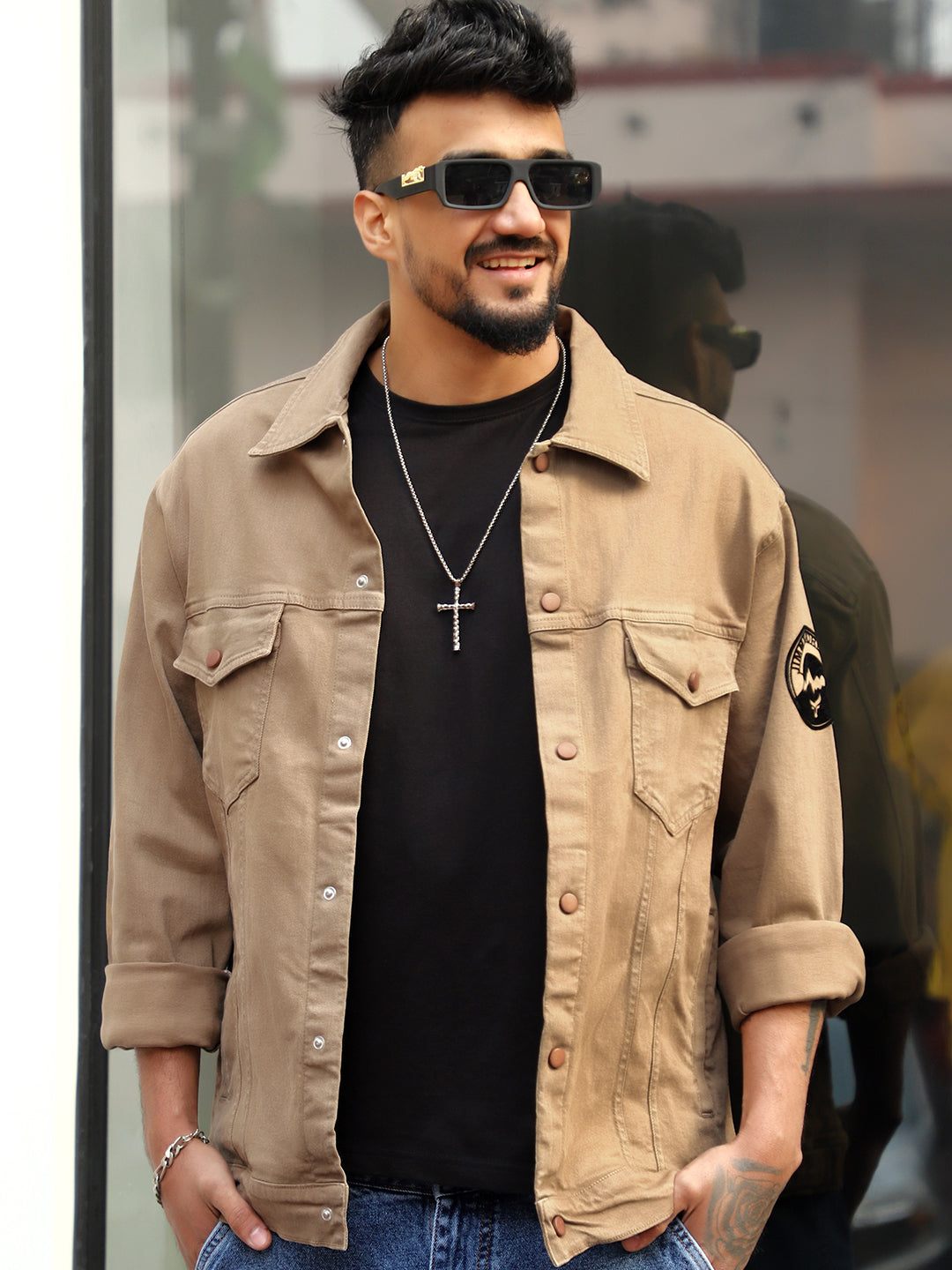 Somerset Styles Khaki Denim Jacket Pro